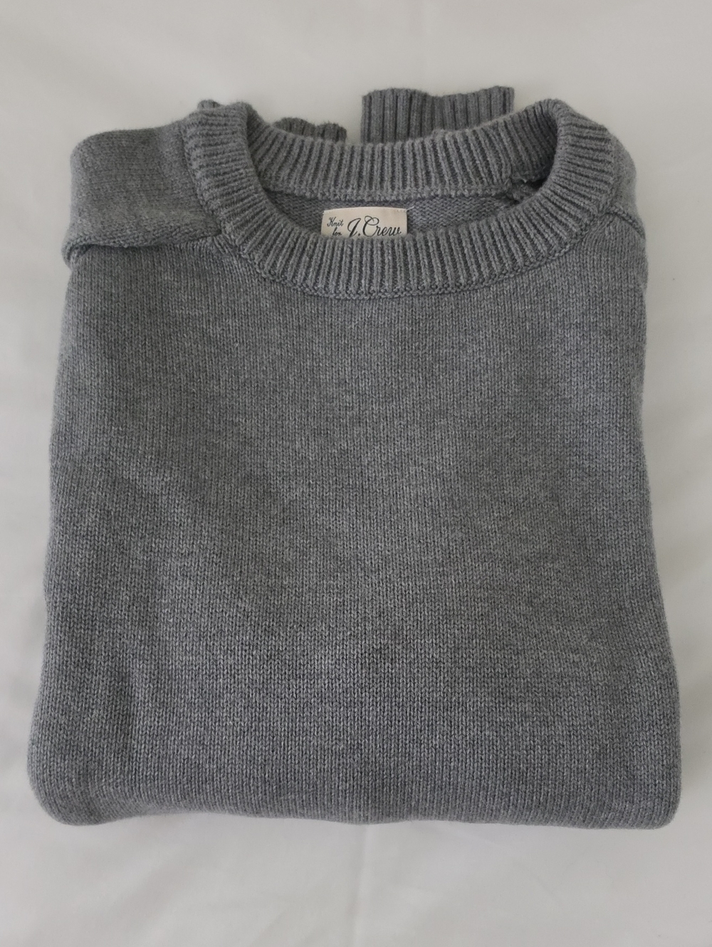 J. Crew Men's Crewneck Sweater in Heather Gray